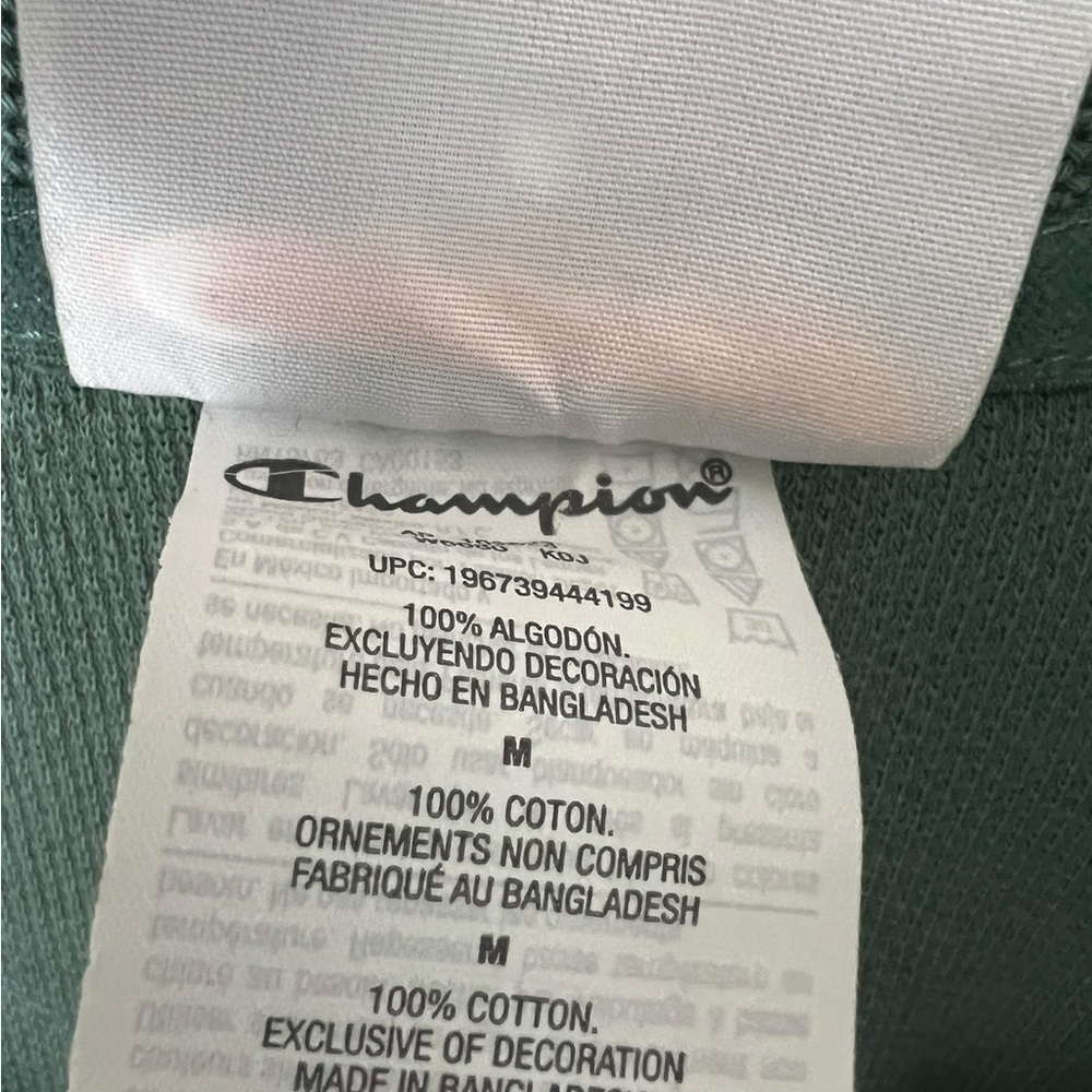 Champion Campus Pique 1/4-Zip Pullover Sweatshirt- Size M - Picture 6 of 7